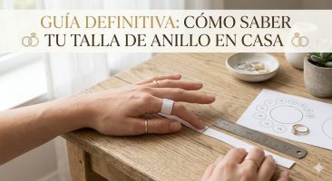 Guía definitiva para saber tu talla de anillo en casa.